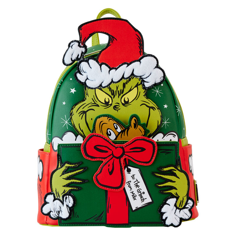 Imagen 1 de Mochila Santa How The Grinch Stole Christmas! Dr. Seuss Loungefly 26Cm