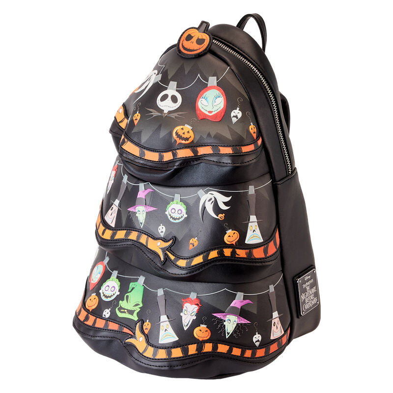 Imagen 3 de Mochila Arbol Luces Pesadilla Antes De Navidad Disney Loungefly 33Cm