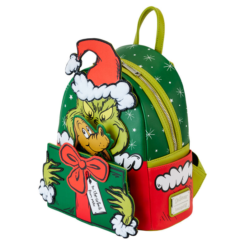 Imagen 4 de Mochila Santa How The Grinch Stole Christmas! Dr. Seuss Loungefly 26Cm