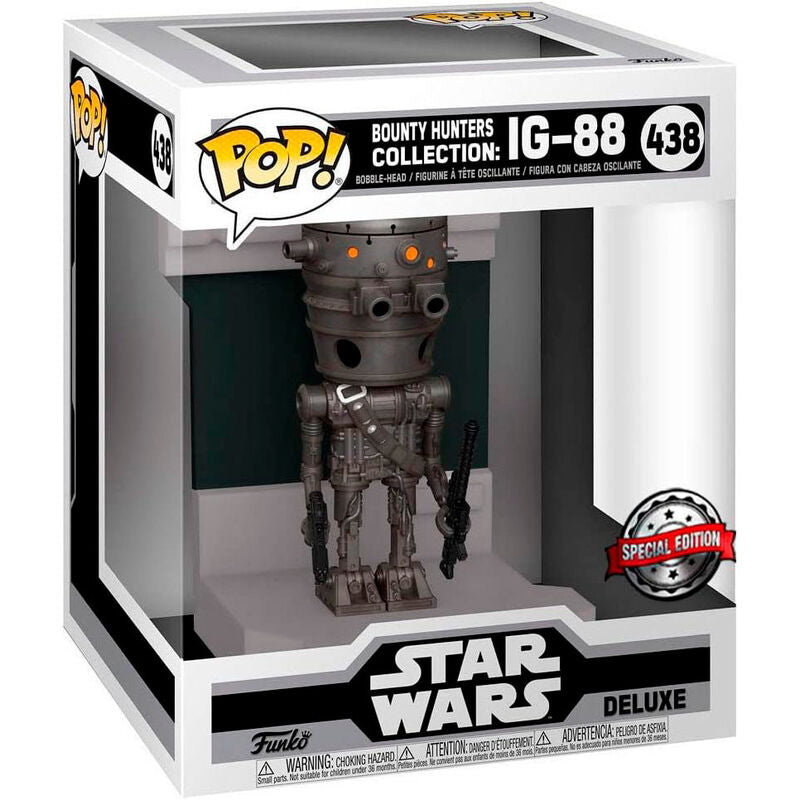 Imagen 1 de Figura Pop Deluxe Star Wars Bounty Hunters Ig-88 Exclusive