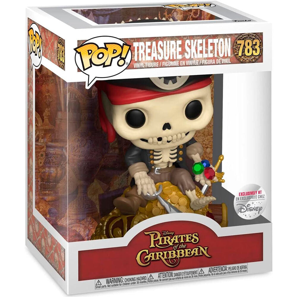 Imagen 2 de Figura Pop Deluxe Piratas Del Caribe Treasure Skeleton Exclusive