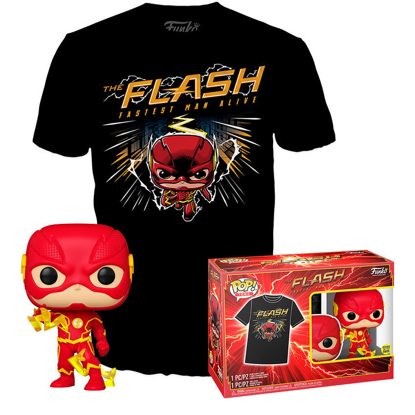 Imagen 1 - Set Figura Pop &#38; Tee Dc Comics The Flash