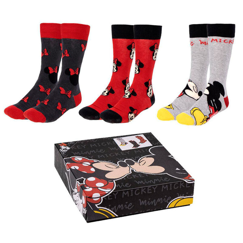 Imagen 1 de Set 3 Calcetines Minnie Disney Adulto