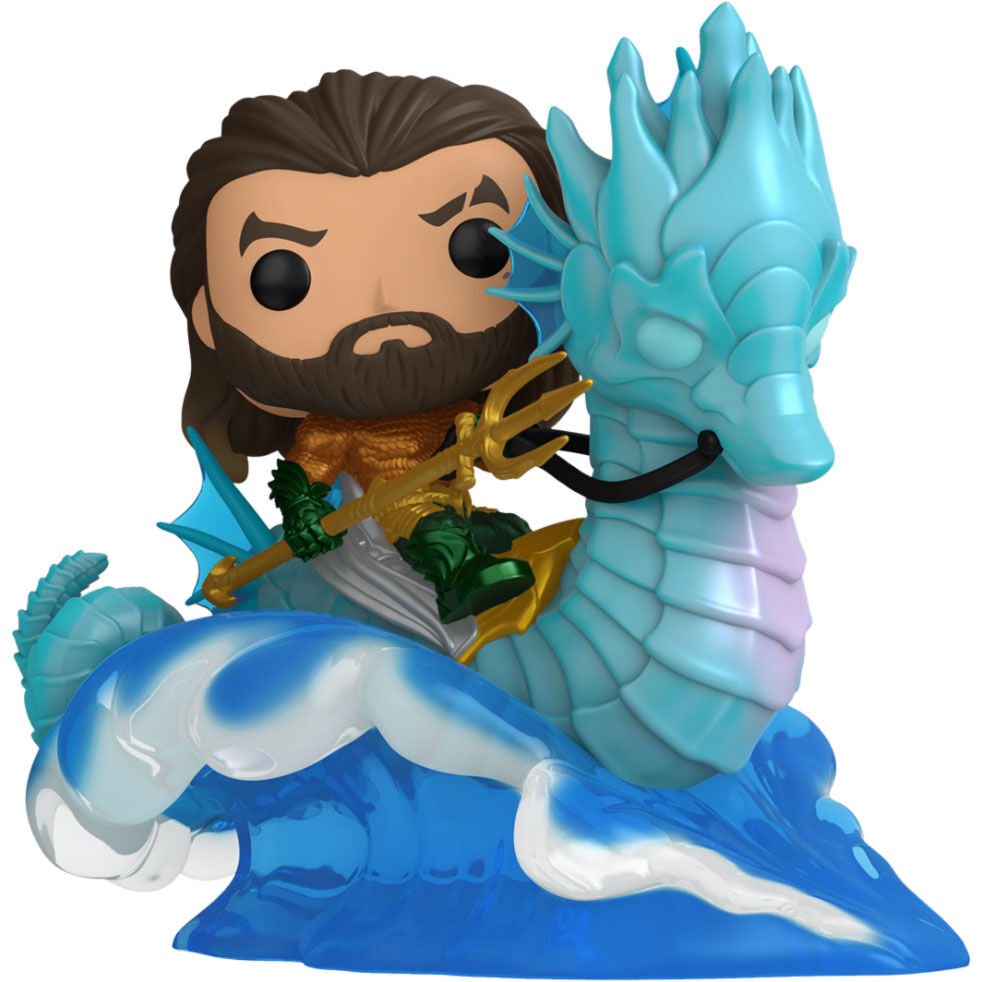 Imagen 2 de Figura Pop Ride Deluxe Dc Comics Aquaman Y El Reino Perdido Aquaman On Storm