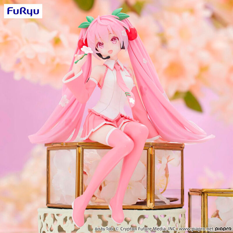 Imagen 1 - Figura Noodle Stopper Sakura Miku 2024 Hatsune Miku 15Cm