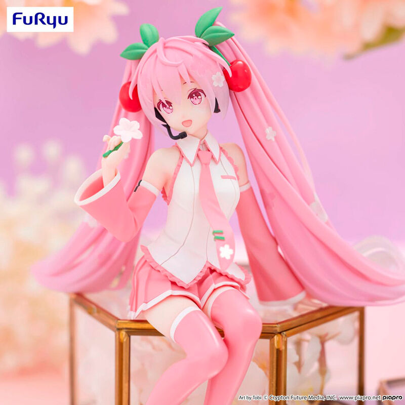 Imagen 2 - Figura Noodle Stopper Sakura Miku 2024 Hatsune Miku 15Cm