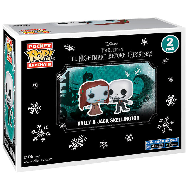 Imagen 3 de Blister Llaveros Pocket Pop Disney Pesadilla Antes De Navidad Jack & Sally