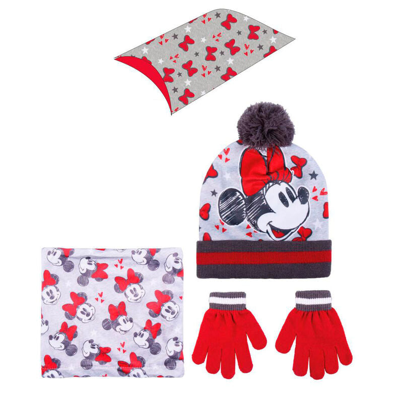 Imagen 1 de Conjunto Gorro Guantes Braga Cuello Minnie Disney