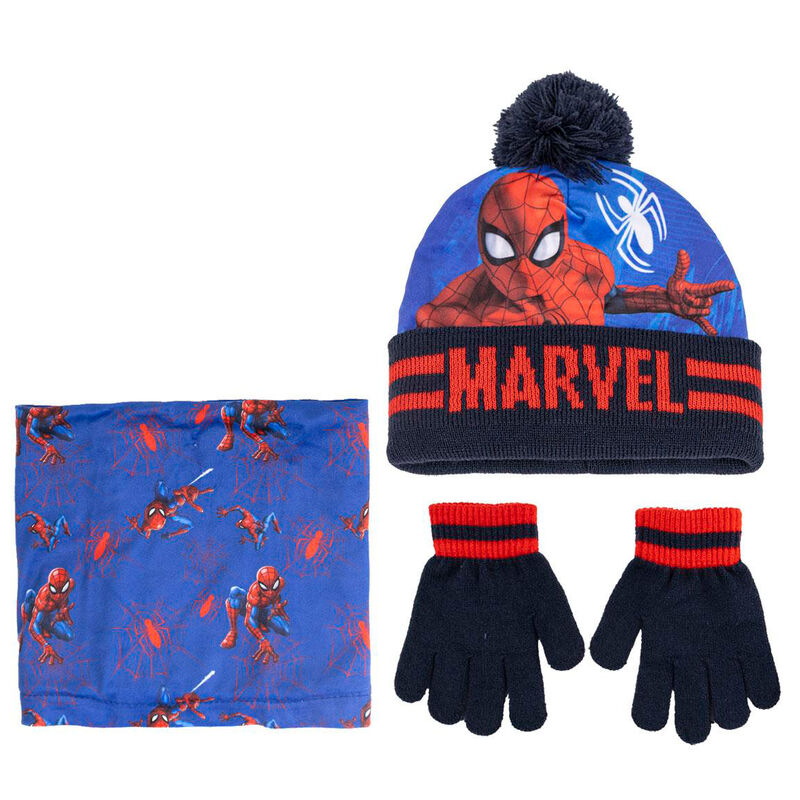 Imagen 1 de Conjunto Gorro Guantes Braga Cuello Spiderman Marvel