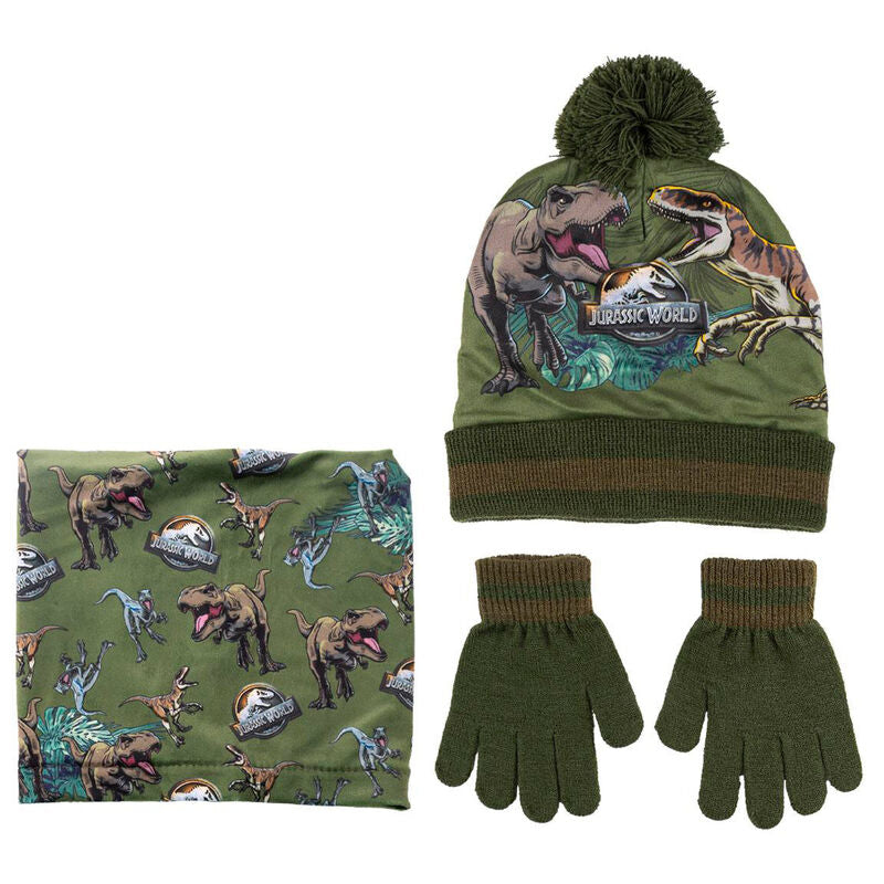 Imagen 1 de Conjunto Gorro Guantes Braga Cuello Jurassic Park 2