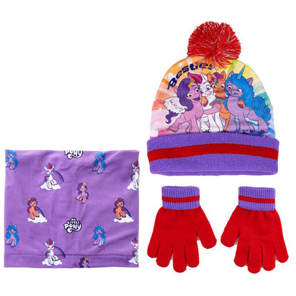 Imagen 1 de Conjunto Gorro Guantes Braga Cuello My Little Pony