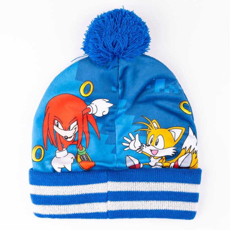 Imagen 2 de Conjunto Gorro Guantes Braga Cuello Sonic The Hedgehog