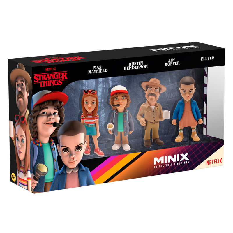 Imagen de Blister 4 Figuras Minix Stranger Things 7Cm parte de nuestra colección en Espadas y más, sitio oficial.