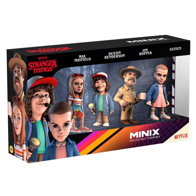 Imagen de Blister 4 Figuras Minix Stranger Things 7Cm parte de nuestra colección en Espadas y más, sitio oficial.