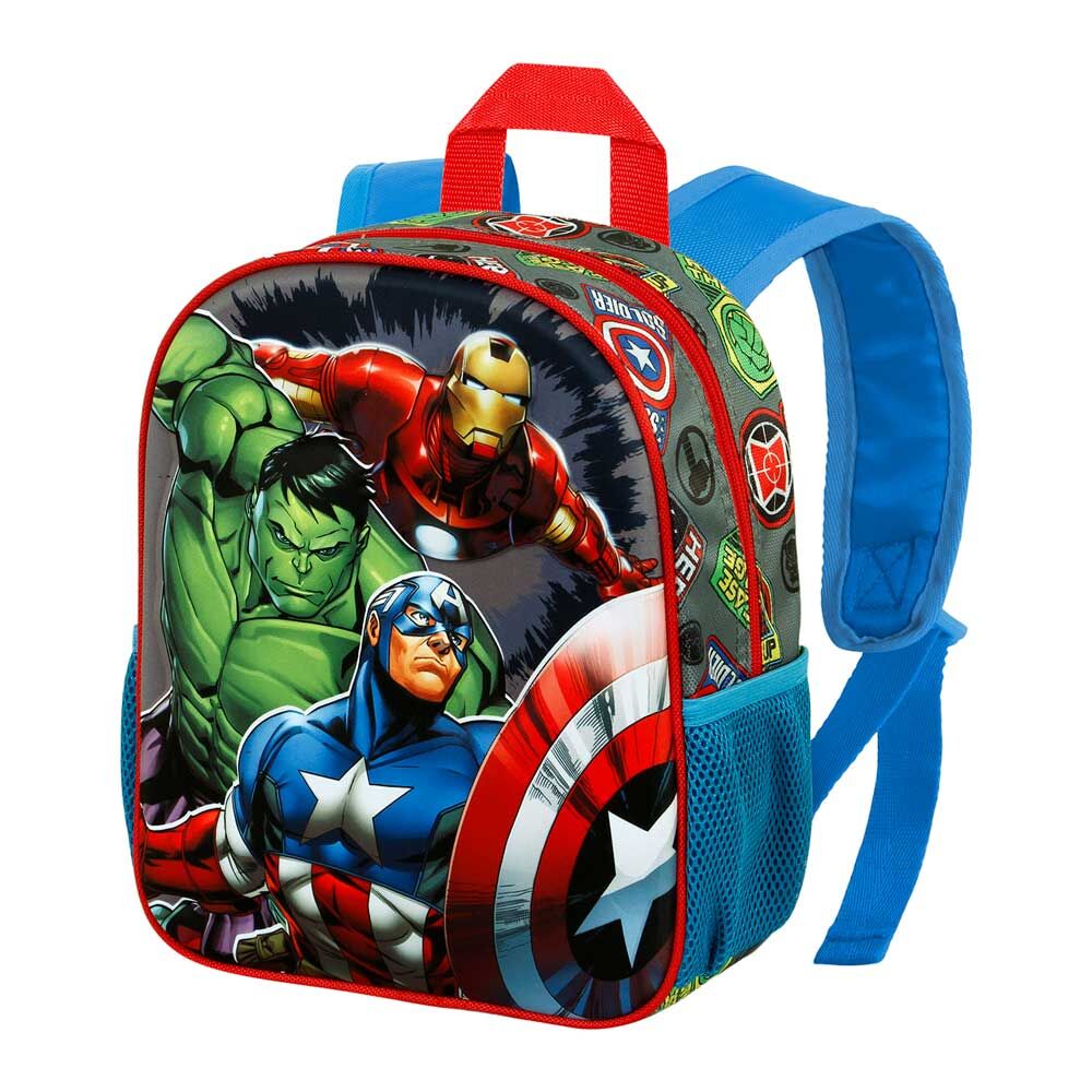 Imagen 2 de Mochila 3D Invencible Los Vengadores Avengers Marvel 31Cm