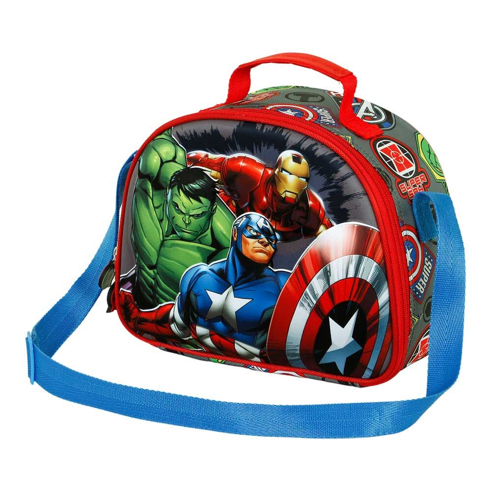 Imagen 2 de Bolsa Portameriendas 3D Invencible Los Vengadores Avengers Marvel