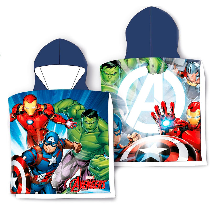 Imagen 1 de Poncho Toalla Vengadores Avengers Marvel Microfibra