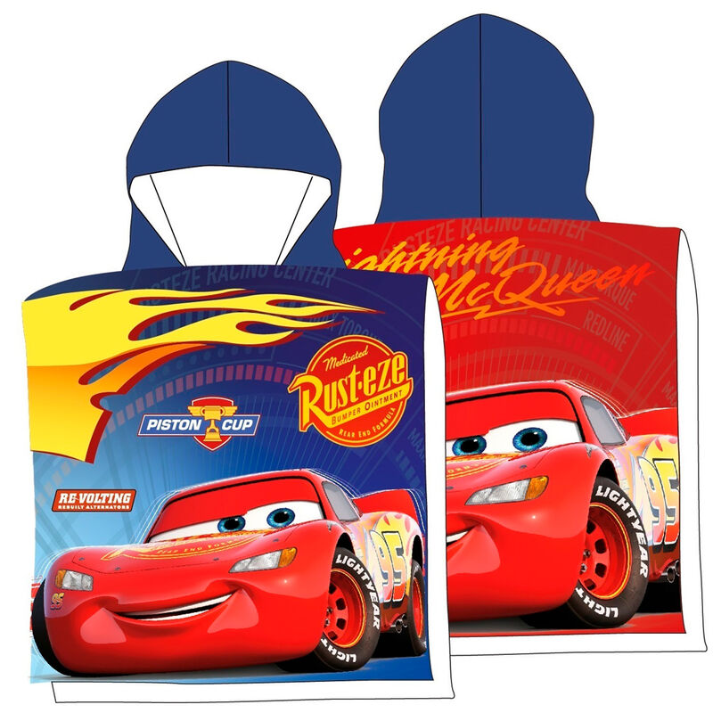 Imagen 1 de Poncho Toalla Cars Disney Microfibra