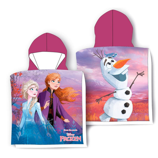 Imagen 1 de Poncho Toalla Frozen Disney Microfibra 2