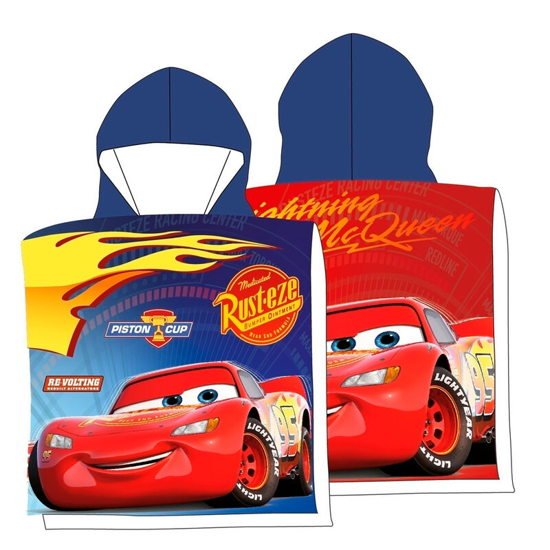 Imagen 1 de Poncho Toalla Cars Disney Algodon