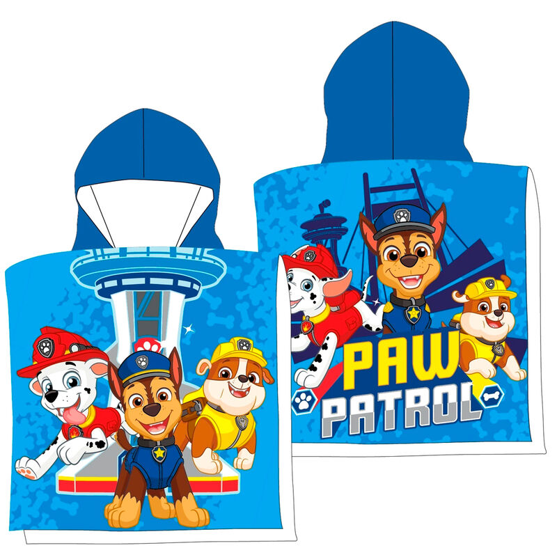 Imagen 1 de Poncho Toalla Patrulla Canina Paw Patrol Algodon 2