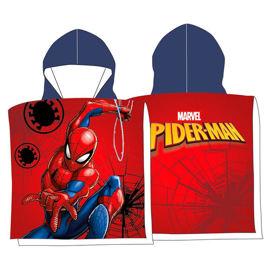 Imagen 1 de Poncho Toalla Spiderman Marvel Microfibra 3