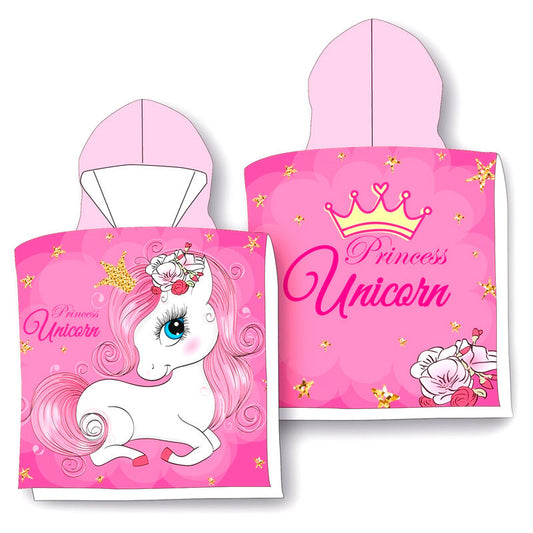 Imagen 1 de Poncho Toalla Unicornio Microfibra 2