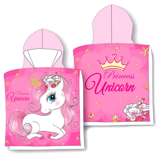 Imagen 1 de Poncho Toalla Unicornio Algodon