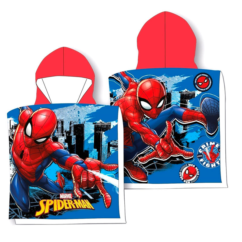 Imagen 1 de Poncho Toalla Spiderman Marvel Algodon 2