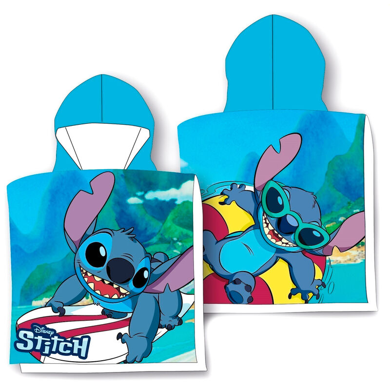 Imagen 1 de Poncho Toalla Surf Stitch Disney Algodon