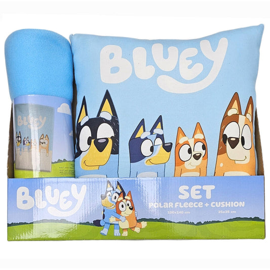 Imagen 1 de Set Manta Polar + Cojin Bluey