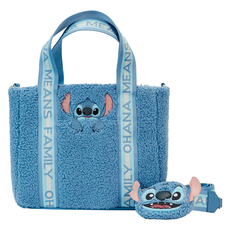 Imagen 1 de Bolso + Monedero Peluche Stitch Disney Loungefly