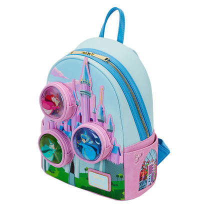 Imagen 3 de Mochila Hadas Madrinas Castillo La Bella Durmiente Disney Loungefly 26Cm