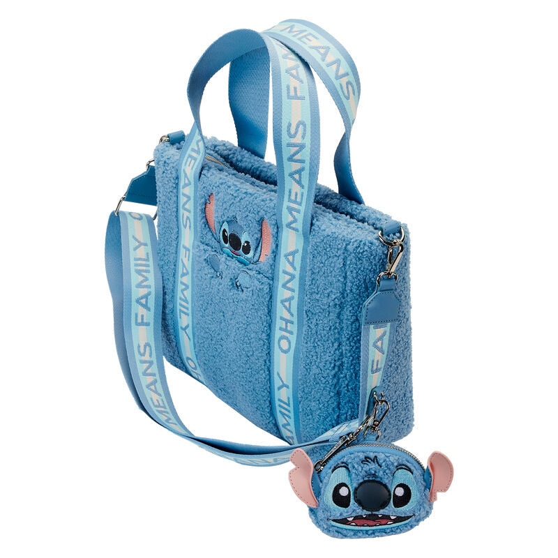 Imagen 3 de Bolso + Monedero Peluche Stitch Disney Loungefly