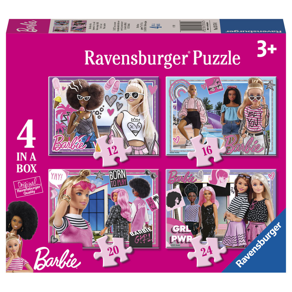 Imagen 1 de Puzzle Barbie 12-16-20-24Pzs