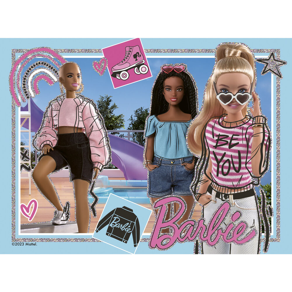 Imagen 4 de Puzzle Barbie 12-16-20-24Pzs