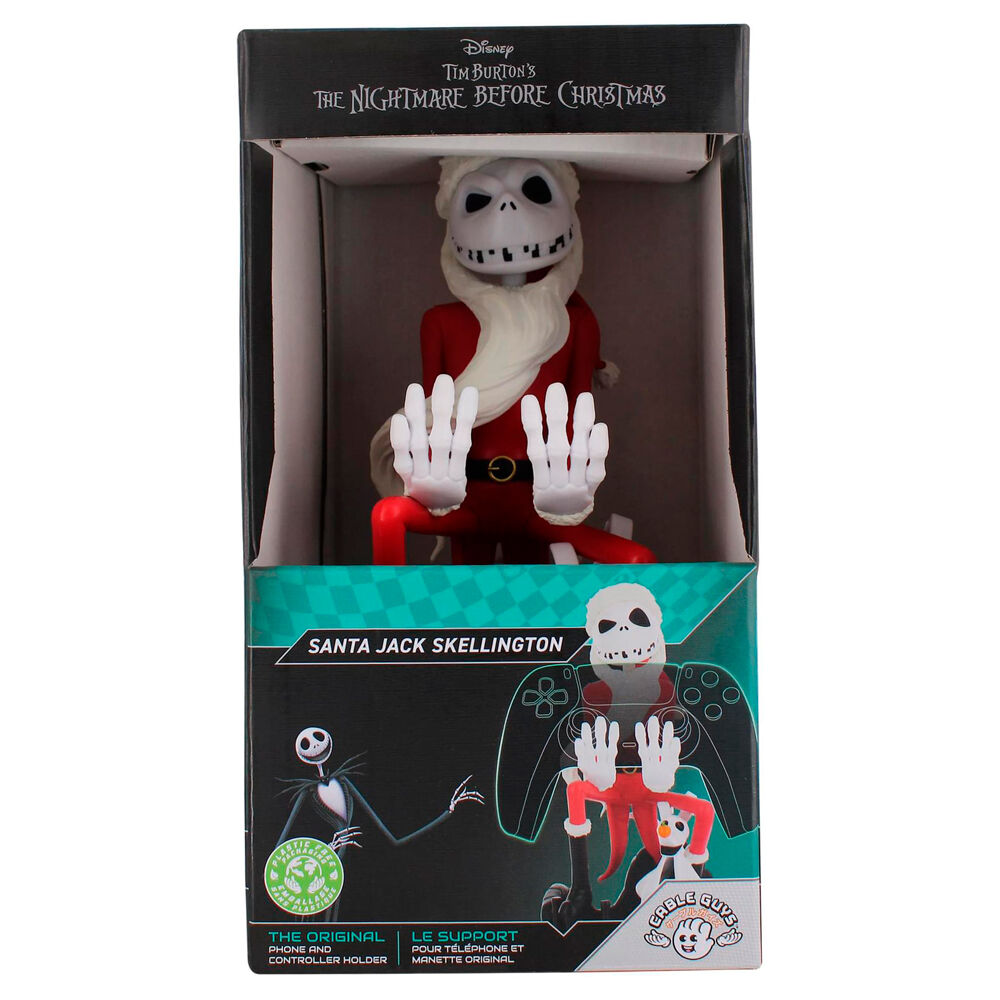 Imagen de Cable Guy Soporte Sujecion Santa Jack Pesadilla Antes De Navidad Disney 20Cm parte de nuestra colección en Espadas y más, sitio oficial.
