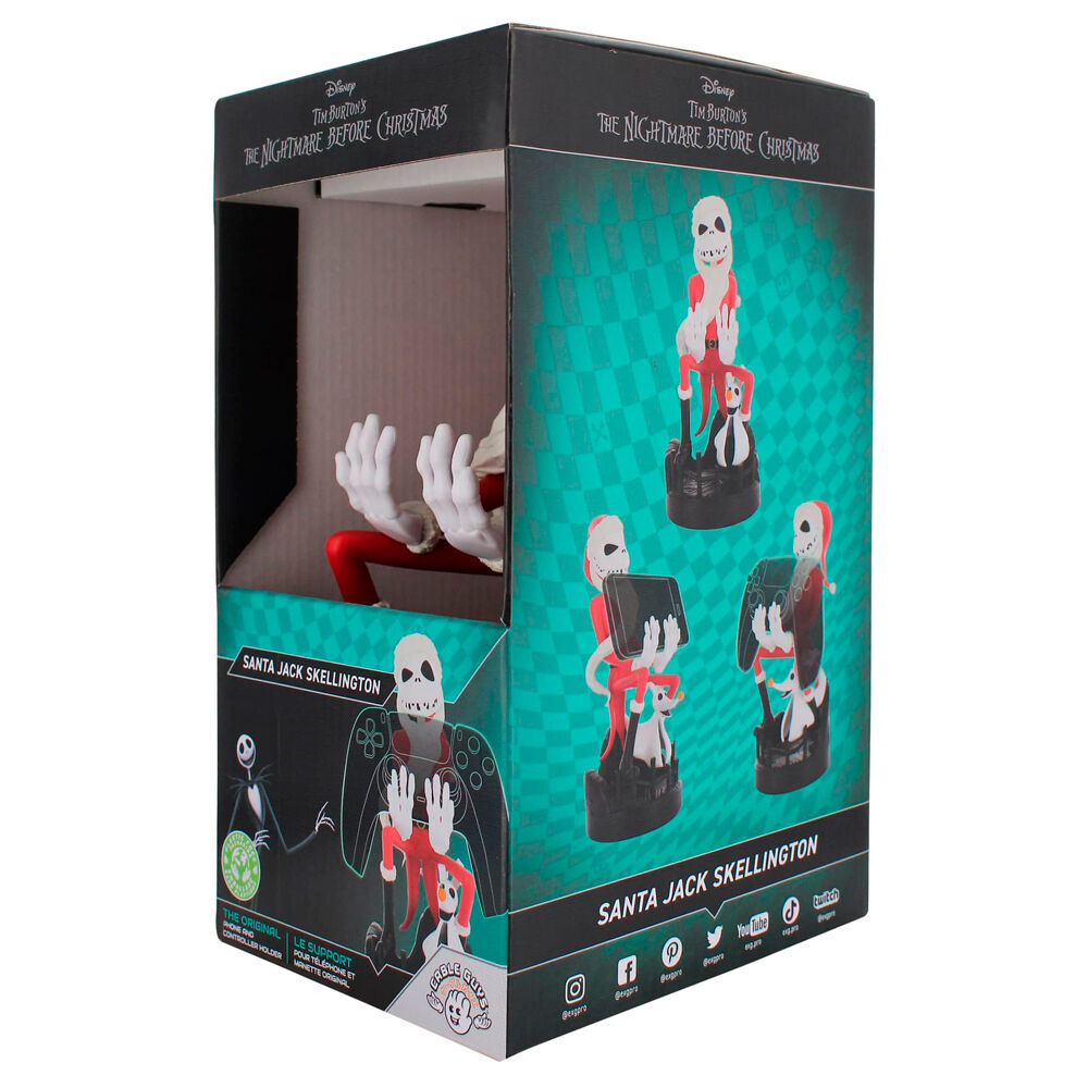Imagen de Cable Guy Soporte Sujecion Santa Jack Pesadilla Antes De Navidad Disney 20Cm parte de nuestra colección en Espadas y más, sitio oficial.