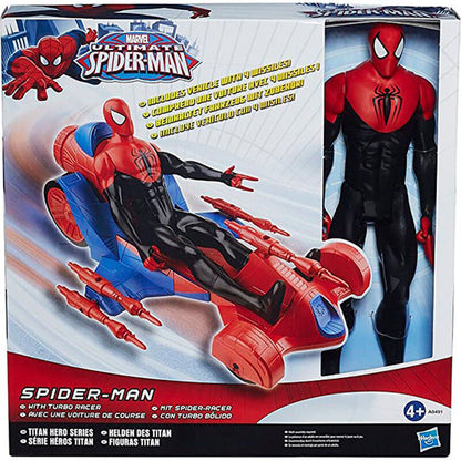 Imagen 2 de Figura Spiderman + Vehiculo Titan Hero Series Marvel