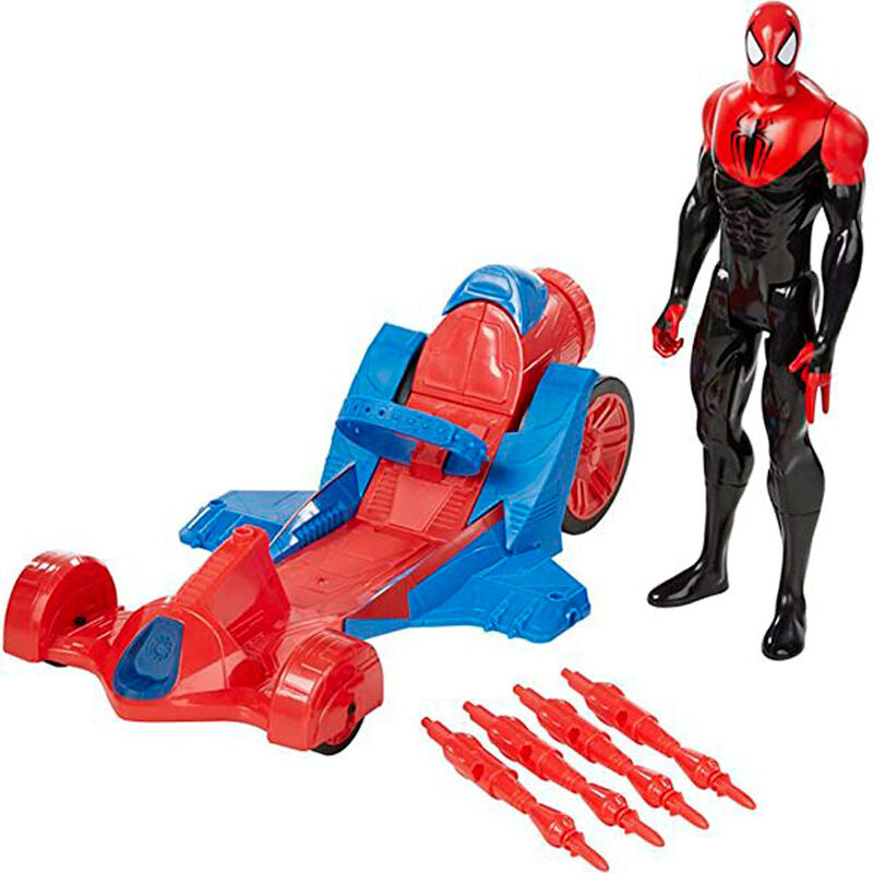 Imagen 1 de Figura Spiderman + Vehiculo Titan Hero Series Marvel