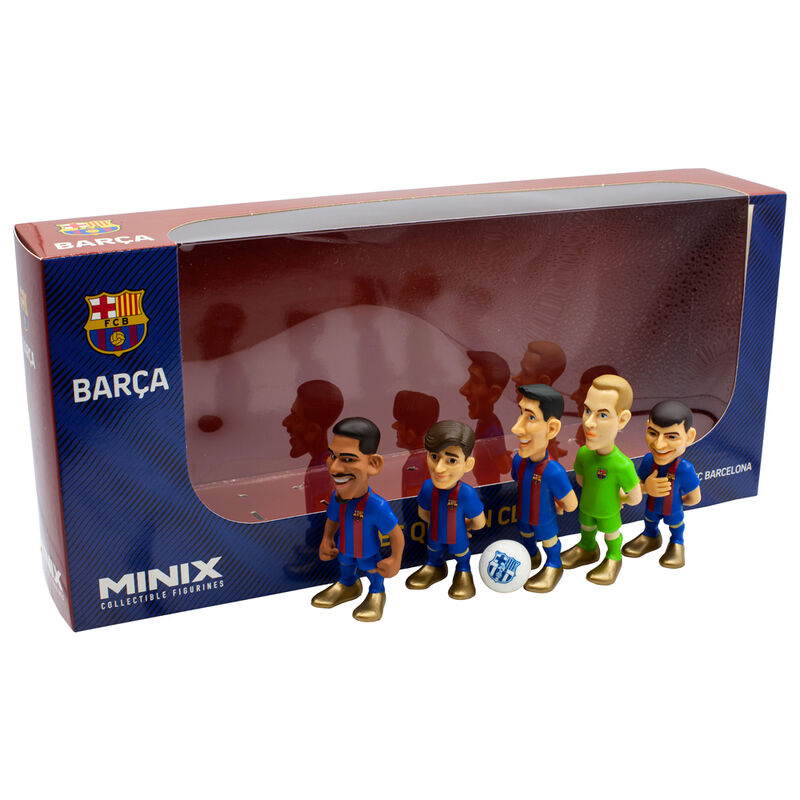 Imagen 2 de Blister 5 Figuras Minix Fc Barcelona 7Cm