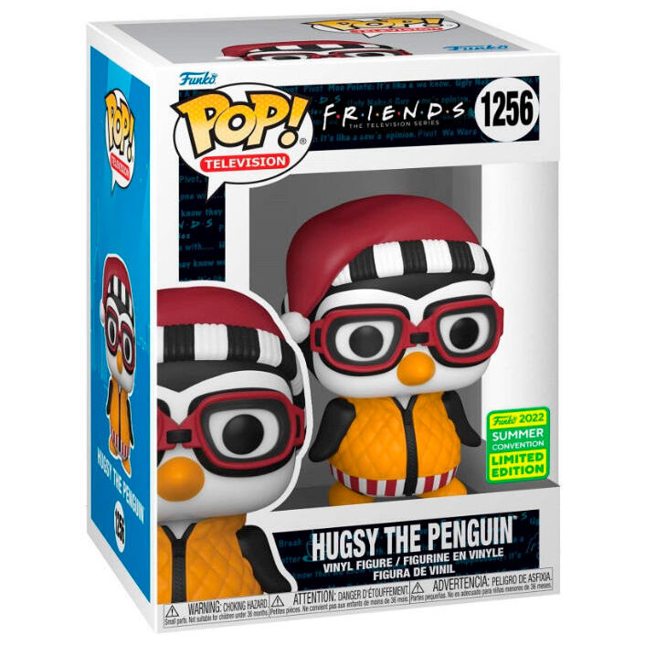 Imagen de Figura Pop Friends Hugsy The Penguin Exclusive parte de nuestra colección en Espadas y más, sitio oficial.