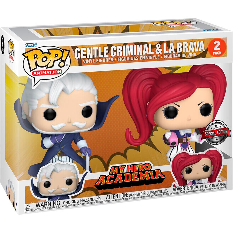 Imagen 1 de Blister 2 Figuras Pop My Hero Academia Gentle Criminal & La Brava Exclusive