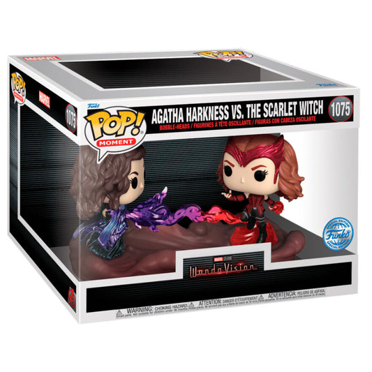 Imagen 1 de Figura Pop Moment Marvel Wandavision Agatha Harkness Vs The Scarlet Witch Exclusive