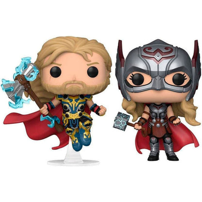 Imagen 1 de Blister 2 Figuras Pop Marvel Thor Love And Thunder Thor & Mighty Thor Exclusive