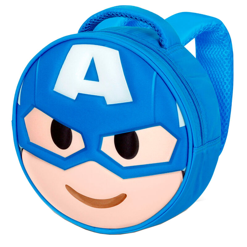 Imagen 1 de Mochila 3D Emoji Capitan America Marvel 22Cm