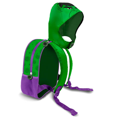 Imagen 2 de Mochila Capucha Hulk Marvel 31Cm