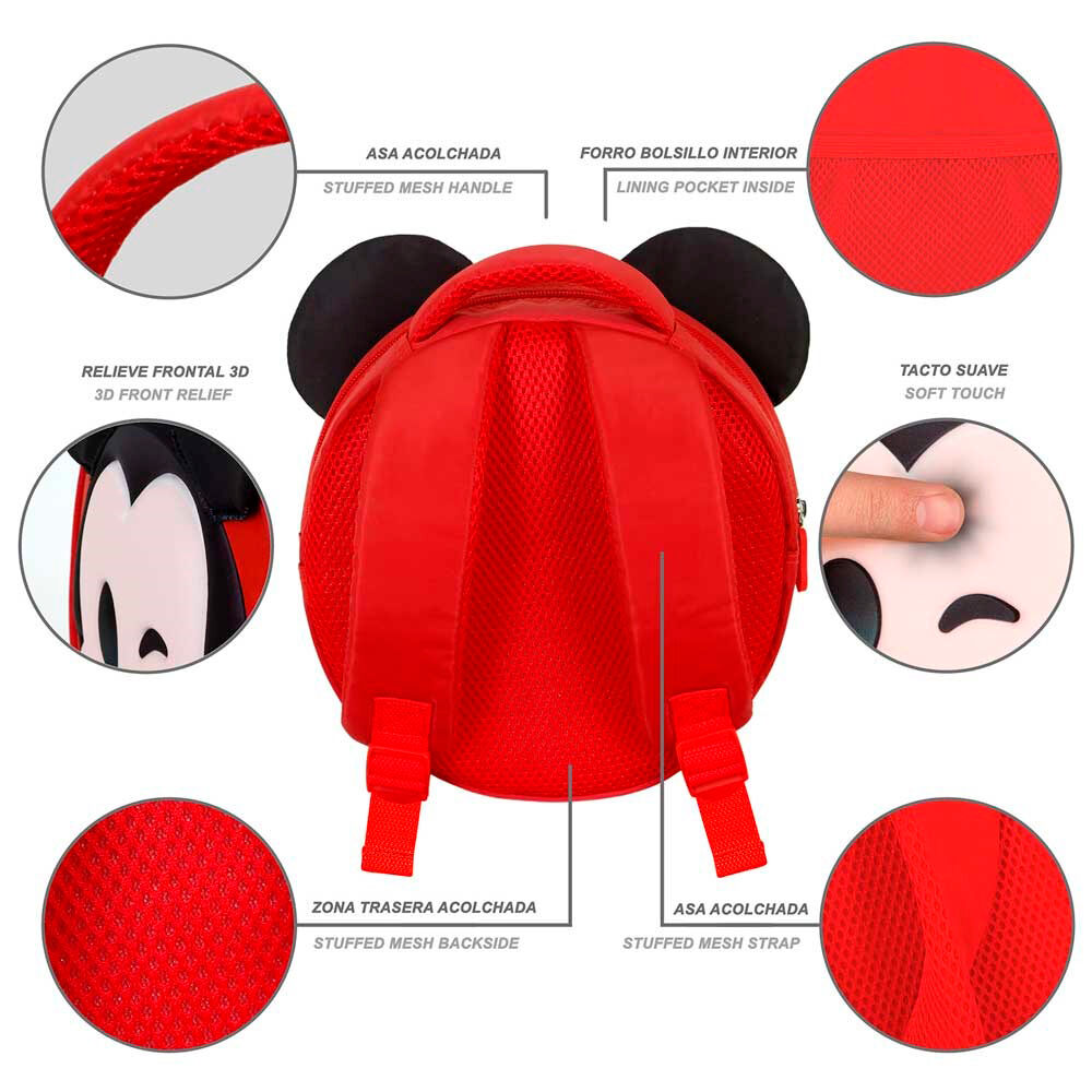 Imagen 4 de Mochila 3D Emoji Mickey Disney 22Cm