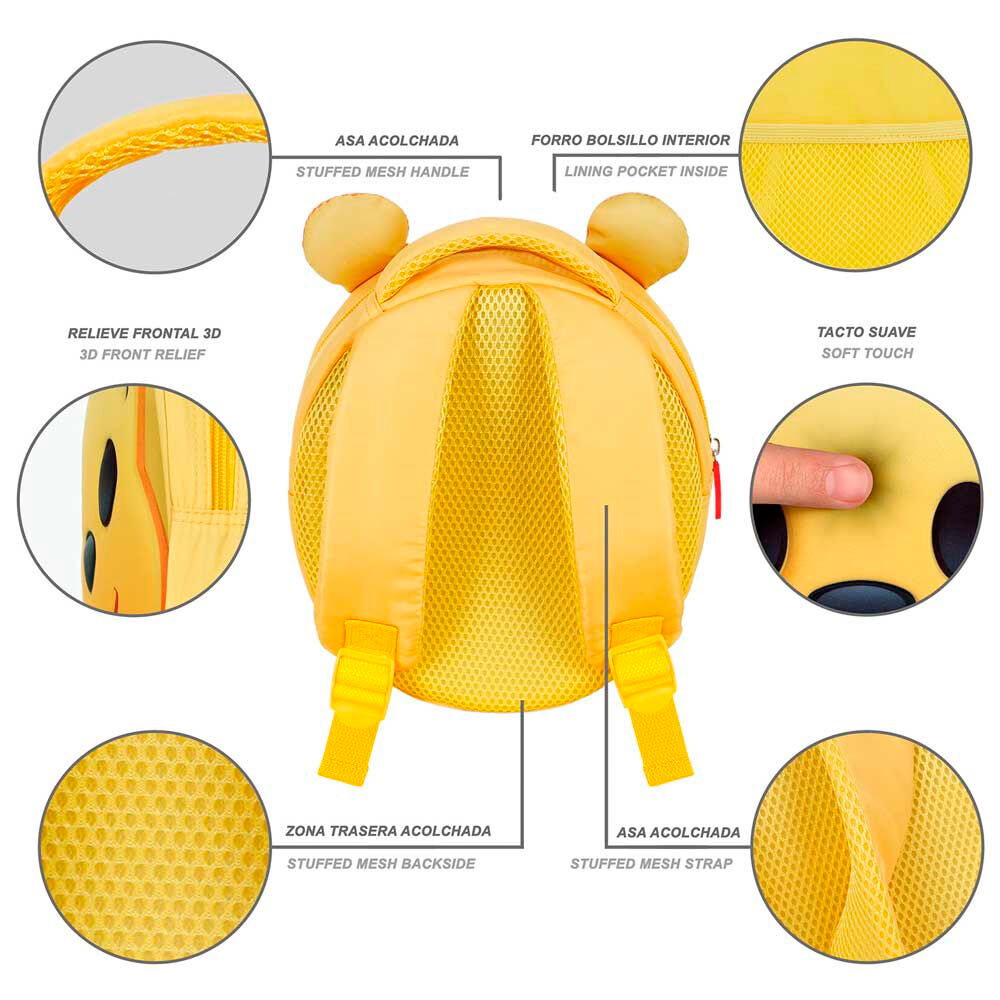 Imagen 4 de Mochila 3D Emoji Winnie The Pooh Disney 22Cm