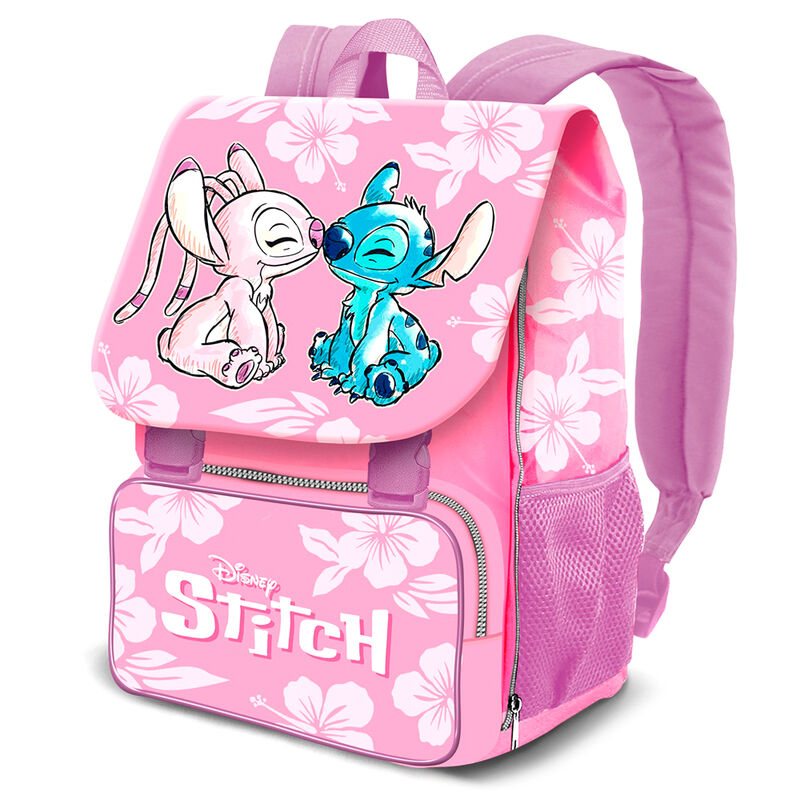 Imagen 1 - Mochila Solapa Angel & Stitch Disney 45Cm